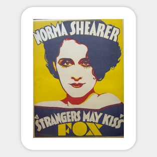 Norma Shearer Strangers May Kiss Trolley Card 1931 Sticker